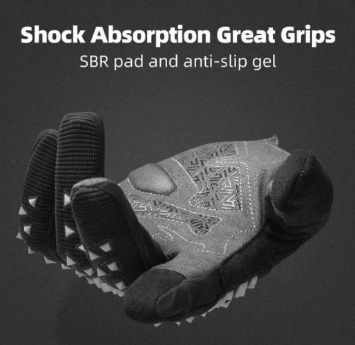 ROCKBROS Guantes MTB Ciclismo Pantalla Táctil SBR M-XXL Unisex - Imagen 5