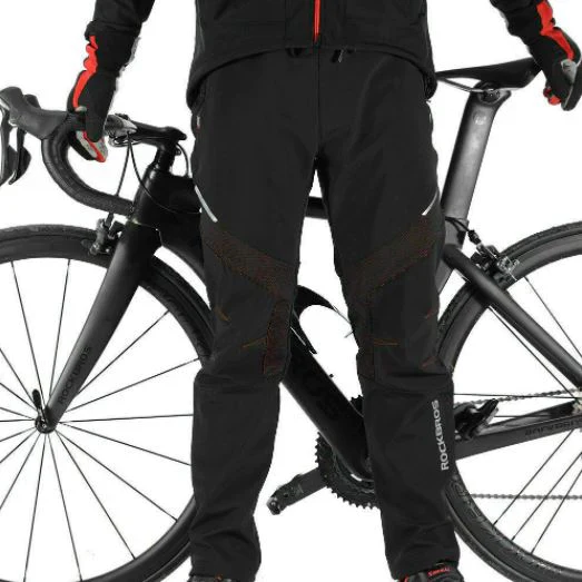 ROCKBROS Pantalones Largos Cortaviento Ciclismo Deportivo Talla M-4XL - Imagen 4