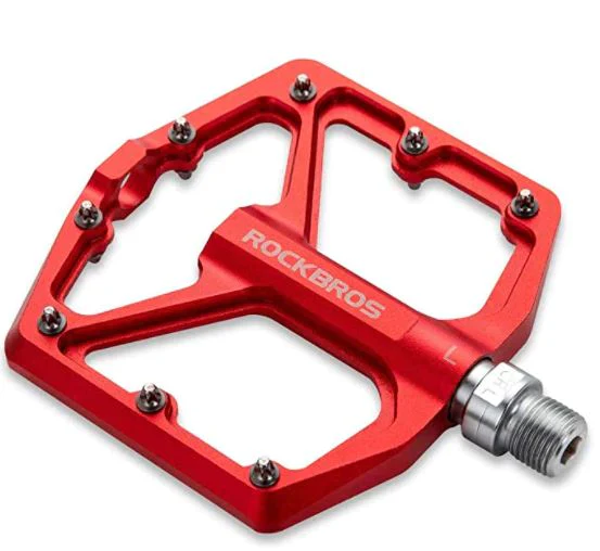 ROCKBROS Pedales de bicicleta aluminio ultraligeros antideslizantes 9/16 pulgadas - Imagen 5