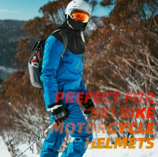 ROCKBROS Capucha de Tormenta para Moto Bicicleta Pasamontañas de Invierno para Ciclismo Caliente - Imagen 9