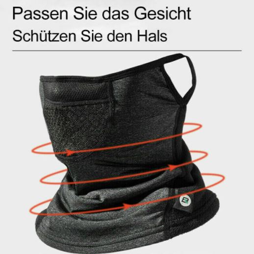 ROCKBROS Pasamontañas Máscara Bicicleta Casco Protector Boca Oreja Colgante Transpirable - Imagen 5