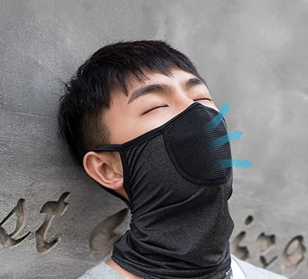 ROCKBROS Pasamontañas Tubular Bufanda Altamente Elástica Transpirable Bufanda Multifuncional UPF 50+ - Imagen 9