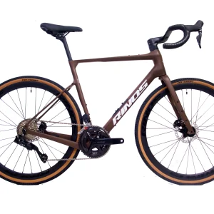 RINOS Bicicleta de gravel de carbono Sandman 8.0 700 C Shimano 105 Di2 R7150 24 velocidades