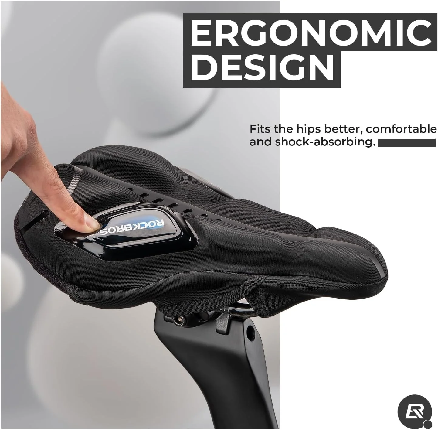 Funda de asiento de bicicleta con funda de gel de protección contra la lluvia para bicicleta de carretera MTB e-bike rojo/azul - Imagen 6