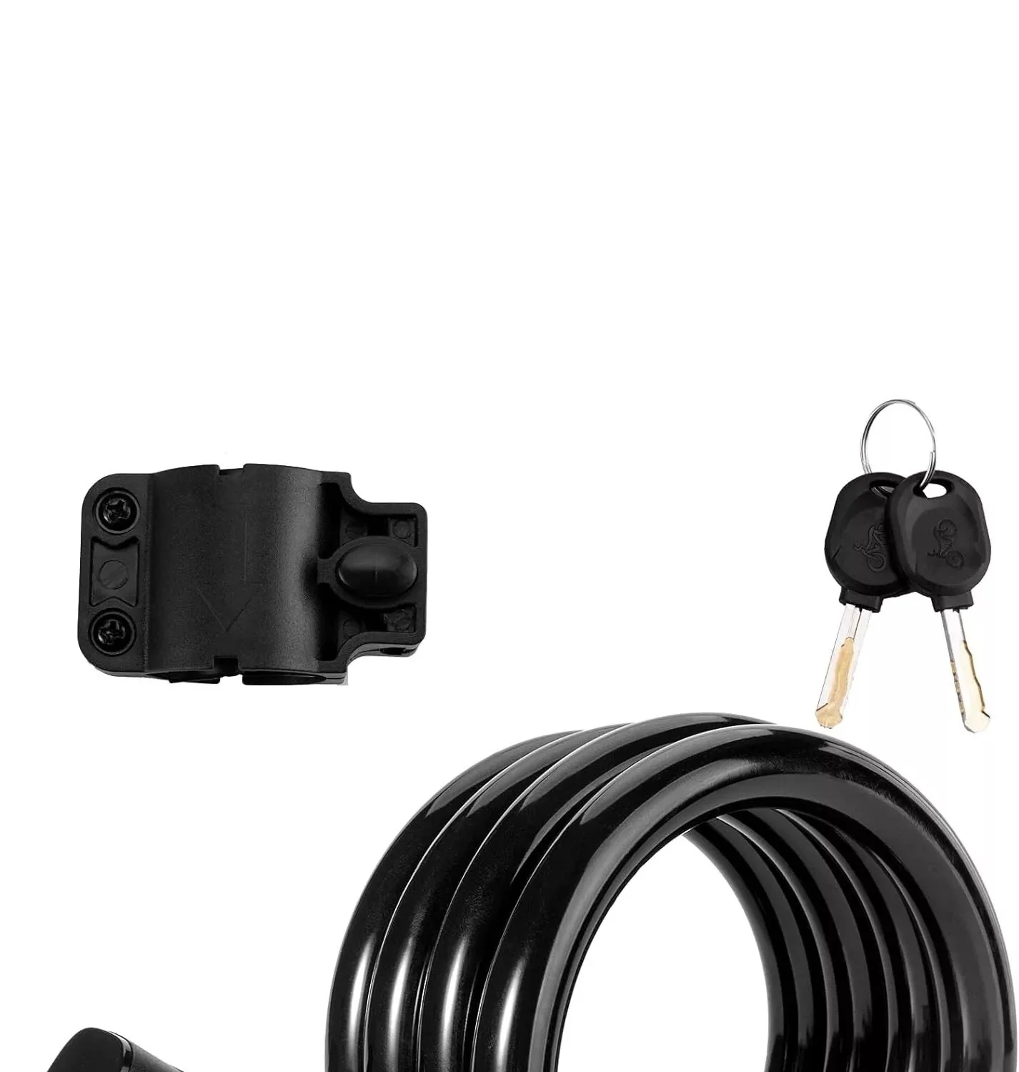 Candado para bicicleta ROCKBROS candado para bicicleta con soporte de montaje 2 llaves - Imagen 3