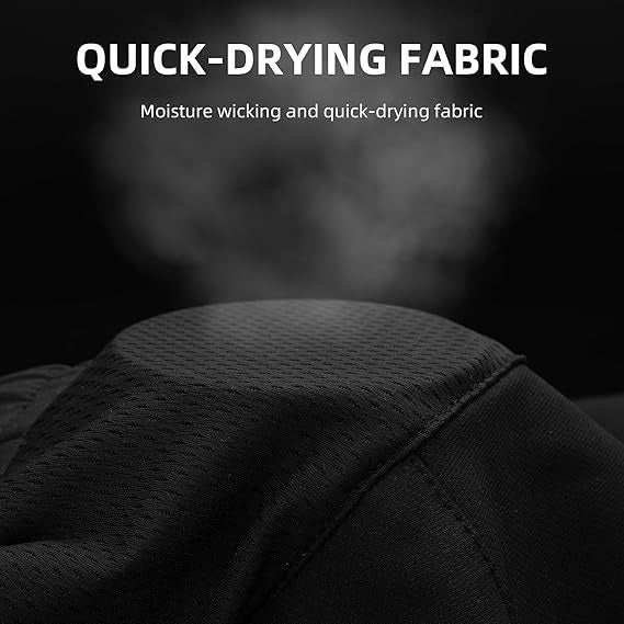 ROCKBROS Pantalones de ciclismo de doble capa, pantalones deportivos extraíbles, pantalones largos de ciclismo con acolchado de asiento, pantalones de bicicleta acolchados, para hombre, transpirables, para bicicleta de carretera MTB - Imagen 6