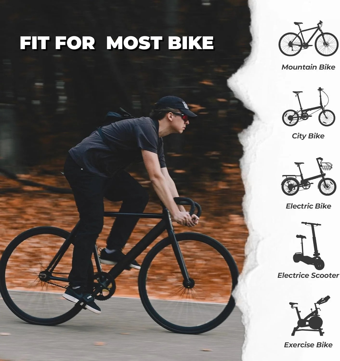 Sillín de bicicleta ROCKBROS cómodo sillín de bicicleta ergonómico ancho para bicicleta de carretera BMX MTB cómodo - Imagen 8