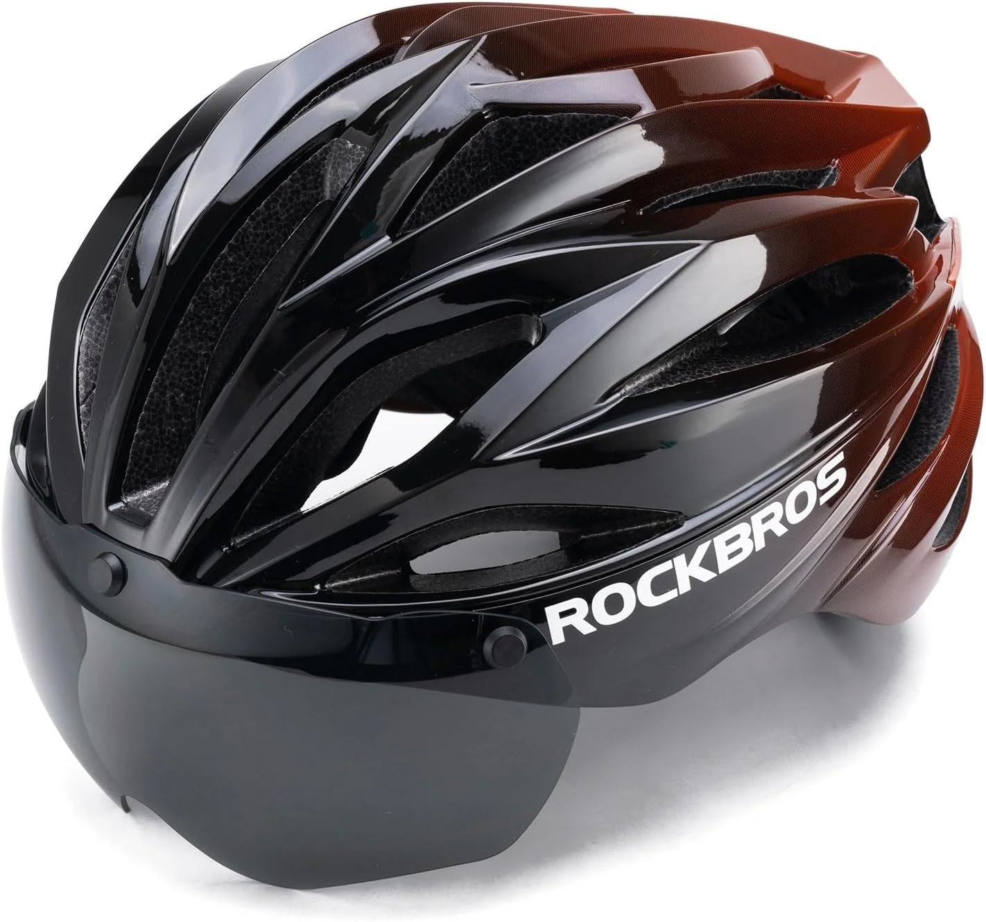 ROCKBROS Casco de bicicleta para adultos con visera magnética extraíble transpirable ajustable para hombres y mujeres 58-62 cm - Imagen 7