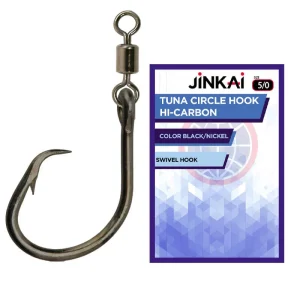 Anzuelo Simple Jinkai Tuna Circle Hook Swivel // 5/0, 6/0, 7/0, 8/0, 9/0, 10/0