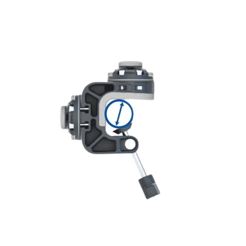 Base Fasten Doble FMK2B Montaje de Abrazadera Borika // Negro - Imagen 3