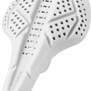 ROCKBROS Funda para Sillín de Bicicleta Funda de Gel para Sillín de Bicicleta Funda Acolchada Transpirable para Hombre y Mujer Negro/Gris (25,5 x 18 cm)