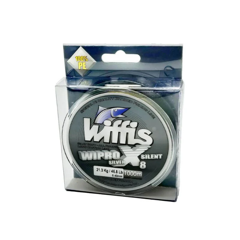 Hilo trenzado Wiffis Wipro X8 // 0.08mm, 0.10mm, 0.12mm, 0.14mm, 0.16mm, 0.18mm, 0.20mm, 0.23mm, 0.25mm, 0.30mm, 0.35mm, 0.40mm, 0.45mm / 300m, 1000m - Imagen 3