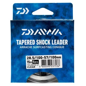 Puente Cónico Daiwa Tapered Shock Leader // 0.16mm-0.57mm, 0.18mm-0.57mm, 0.20mm-0.57mm, 0.23mm- 0.57mm, 0.26mm-0.57mm, 0.28mm-0.57mm, 0.33mm-0.57mm, 0.36mm-0.57mm, 0.37mm-0.57mm / 15m