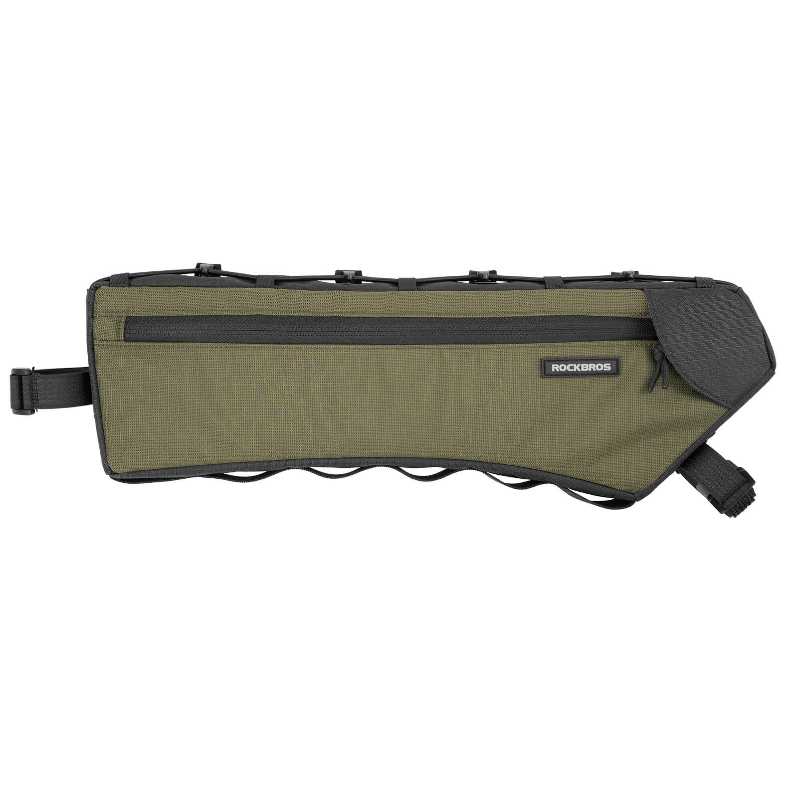 Bolsa para cuadro de bicicleta, bolsa triangular, 1,9 L, ultrafina y de acceso rápido, ROCKBROS