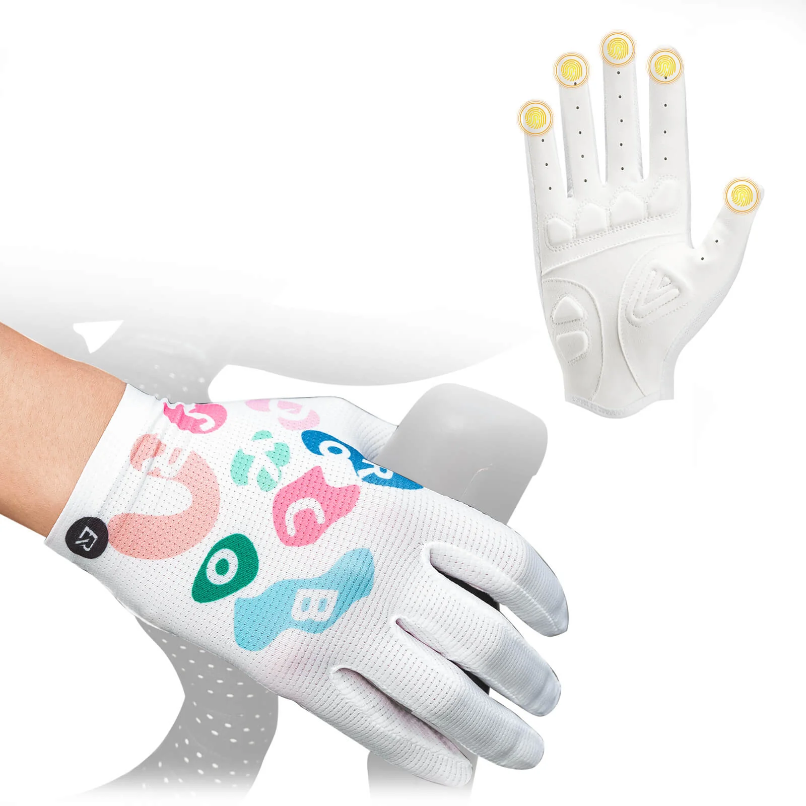 Guantes de ciclismo con acolchado SBR, transpirables, muy flexibles, ROCKBROS - Imagen 4