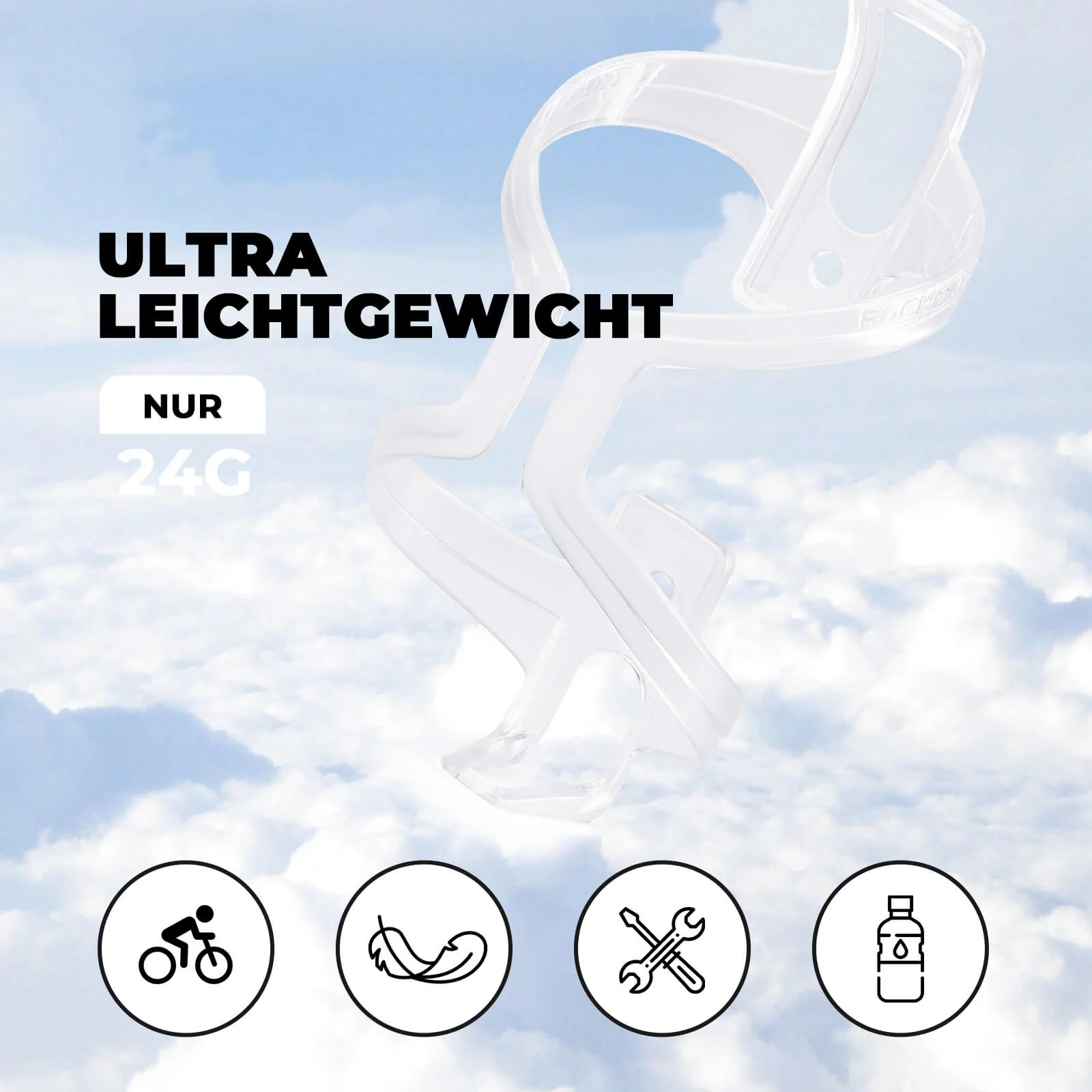 Portabidones para bicicleta, paquete de 2, ROCKBROS - Imagen 8