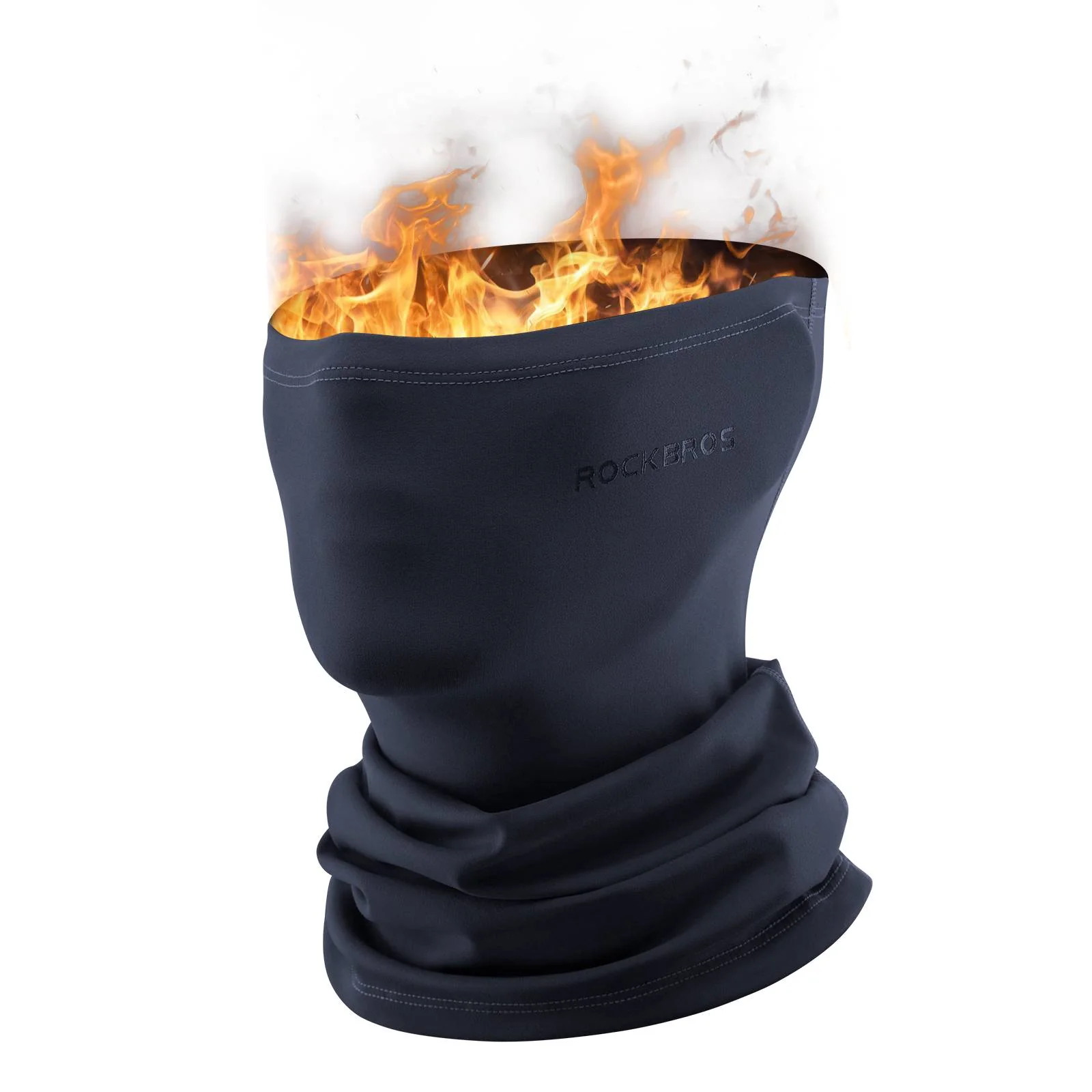 Pasamontañas multifuncional de forro polar, suave, para la cara, bufanda de tubo ROCKBROS - Imagen 9