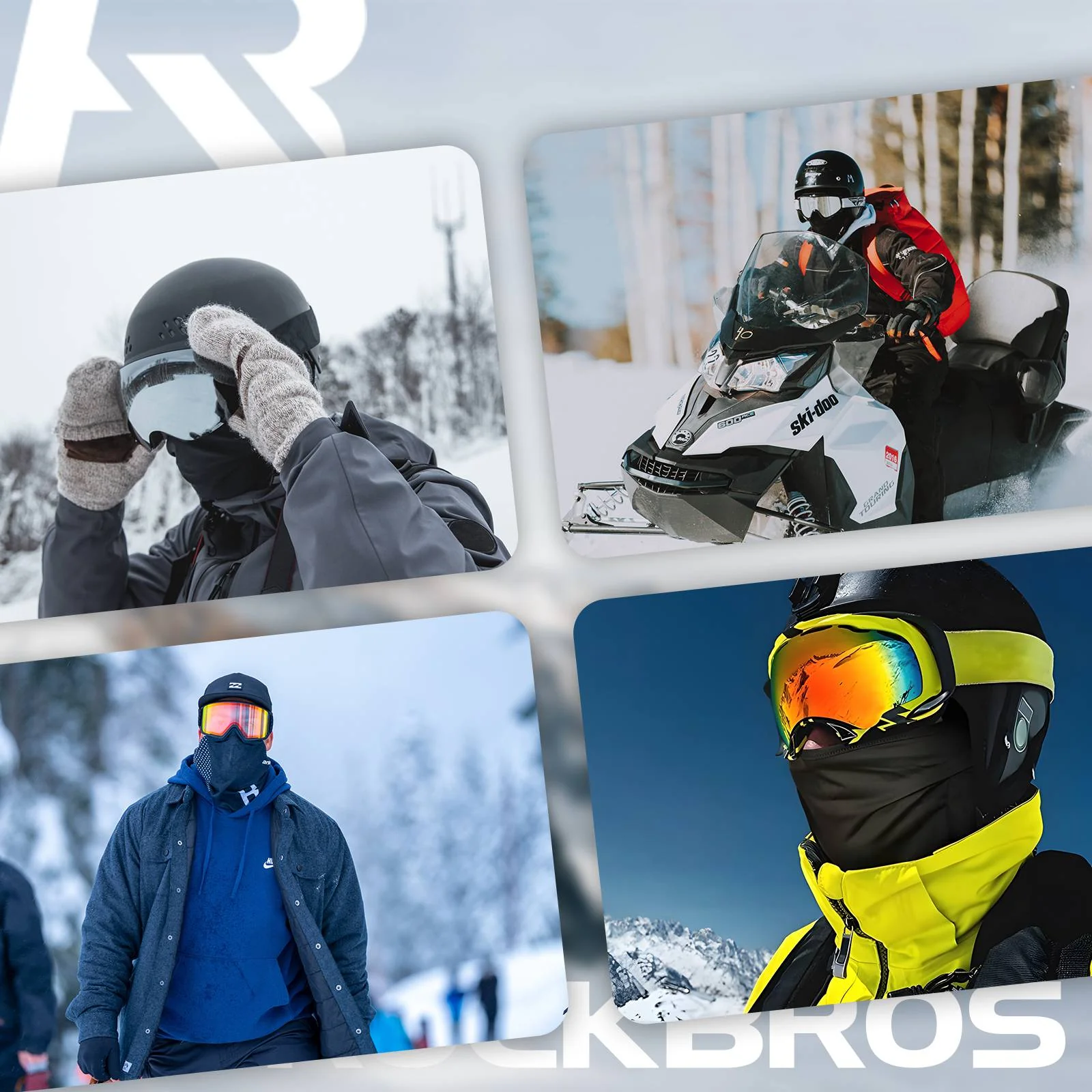 Pasamontañas multifuncional de forro polar, suave, para la cara, bufanda de tubo ROCKBROS - Imagen 7