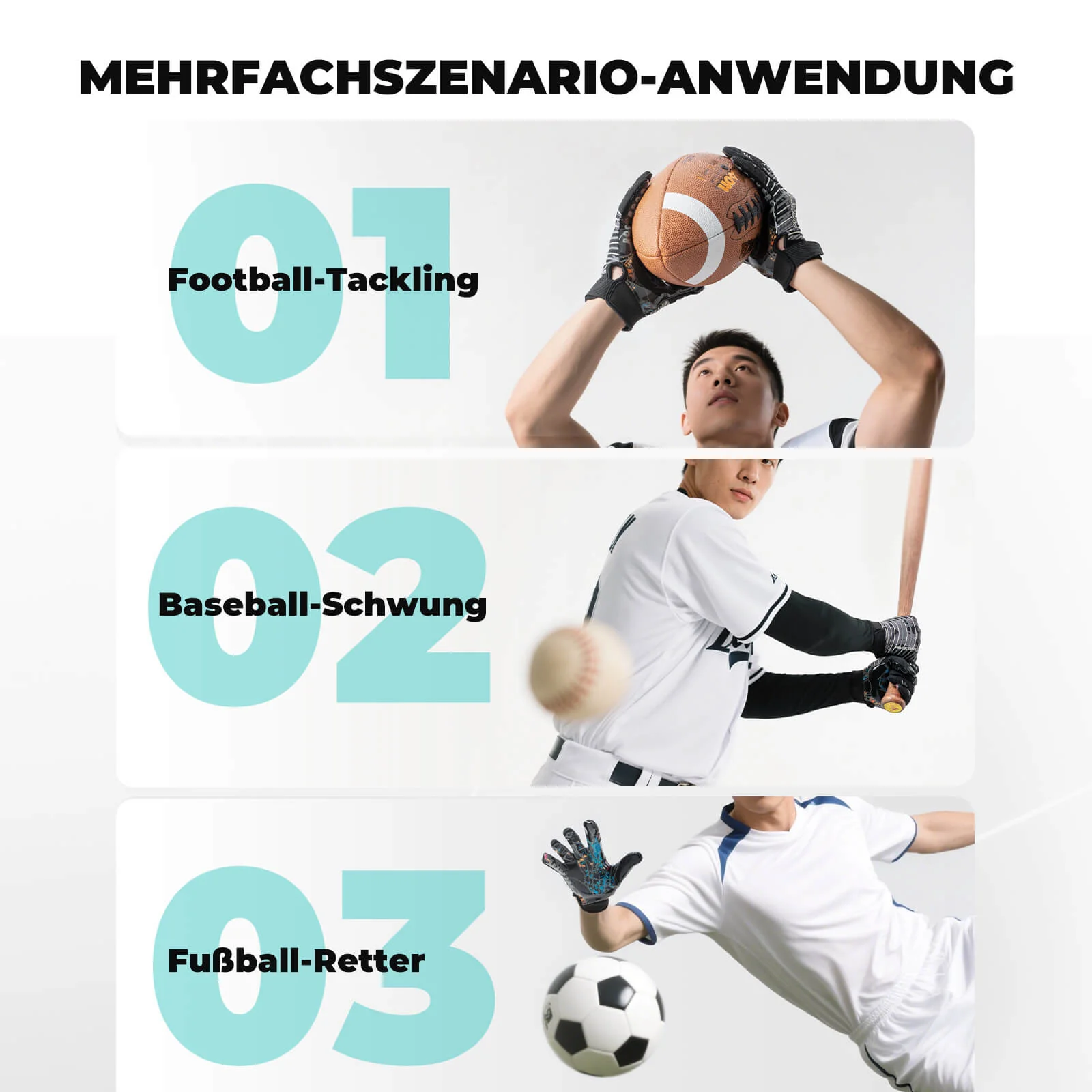 Guantes deportivos profesionales para adultos transpirables y elásticos ROCKBROS - Imagen 7