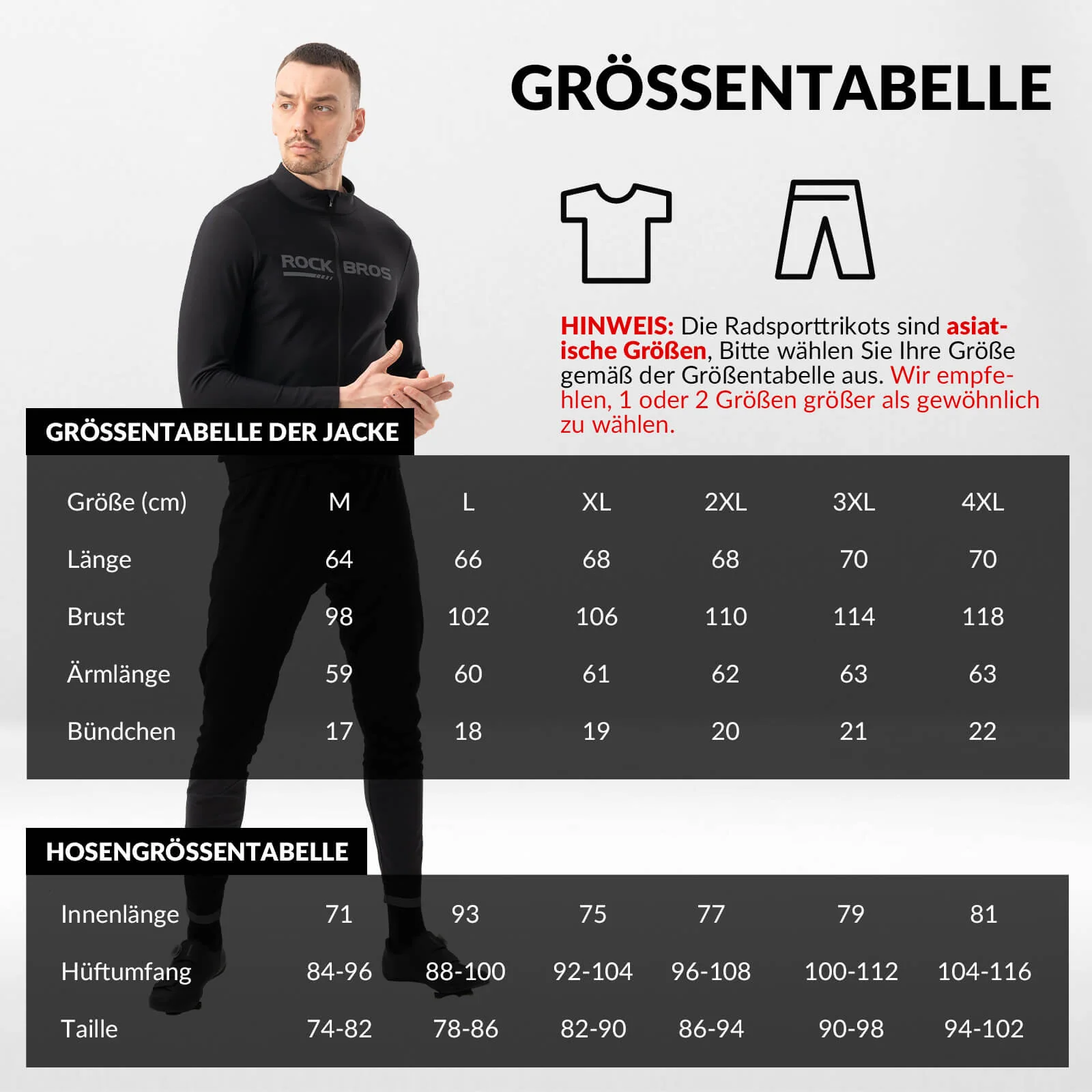 Chaqueta y pantalones de ciclismo Traje de invierno Ropa deportiva de ciclismo ROCKBROS - Imagen 7