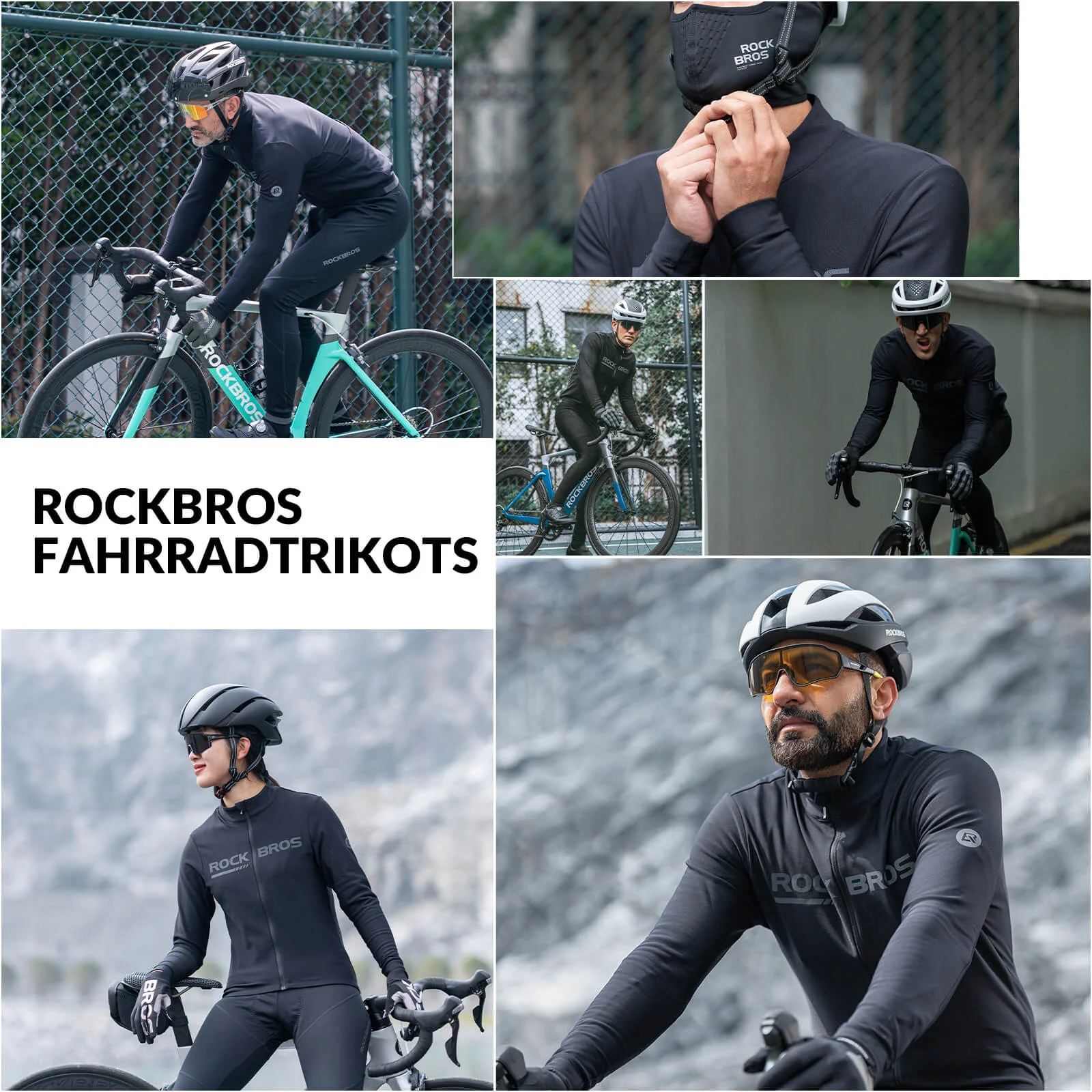 Chaqueta y pantalones de ciclismo Traje de invierno Ropa deportiva de ciclismo ROCKBROS - Imagen 8