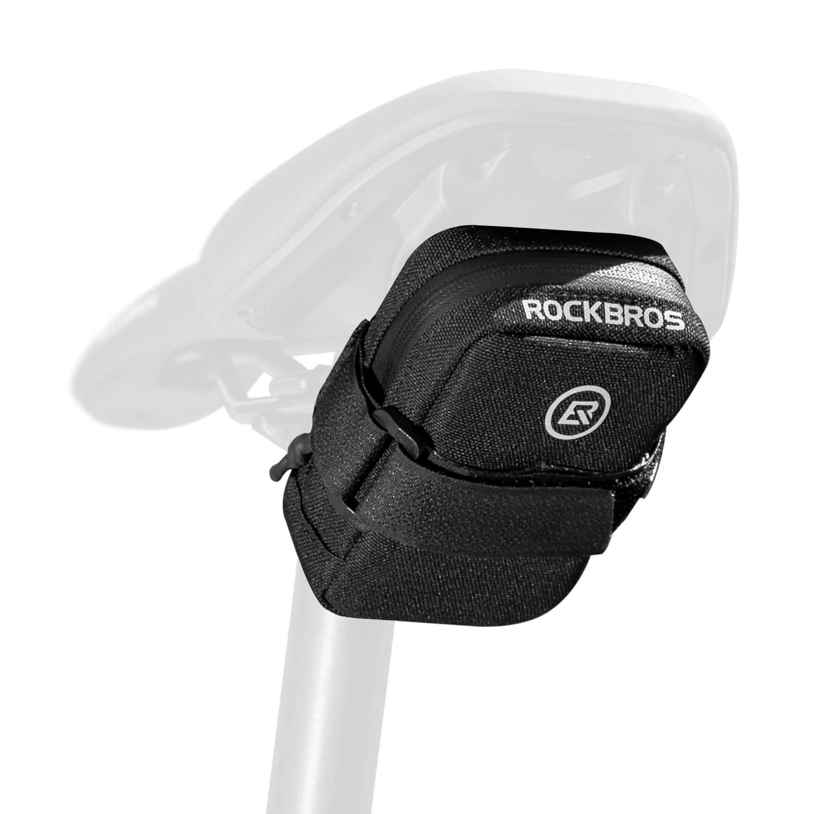 Bolsa para sillín de bicicleta, compacta, para guardar bicicletas de carretera y de montaña, ROCKBROS - Imagen 2