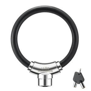 Candado de bicicleta con cable y cierres de velcro, no necesita llave, ROCKBROS
