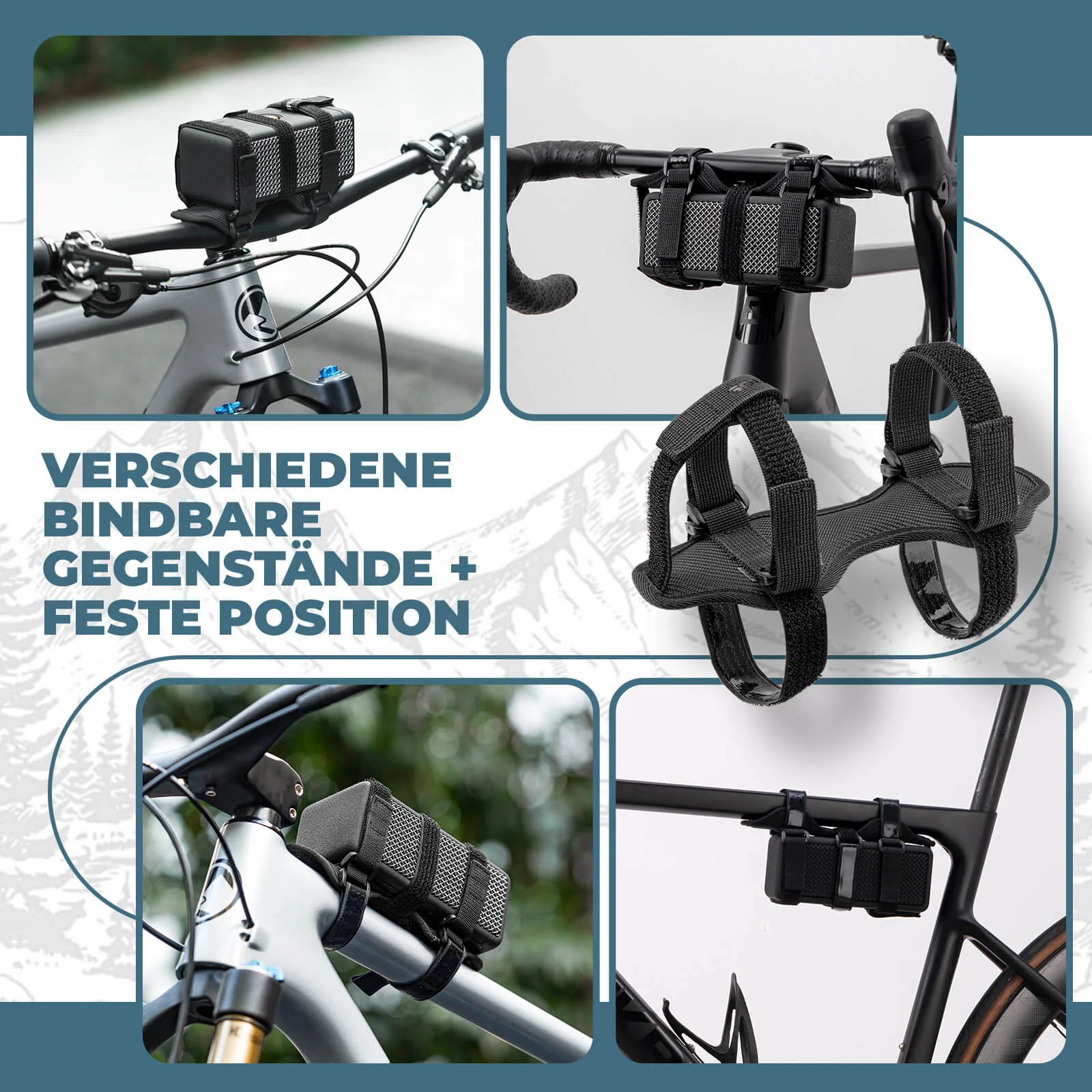Portabotellas, soporte para altavoz de bicicleta, correa ajustable, ROCKBROS - Imagen 6