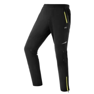 Pantalones de ciclismo para hombre, resistentes al viento y cálidos para deportes de invierno al aire libre, ROCKBROS