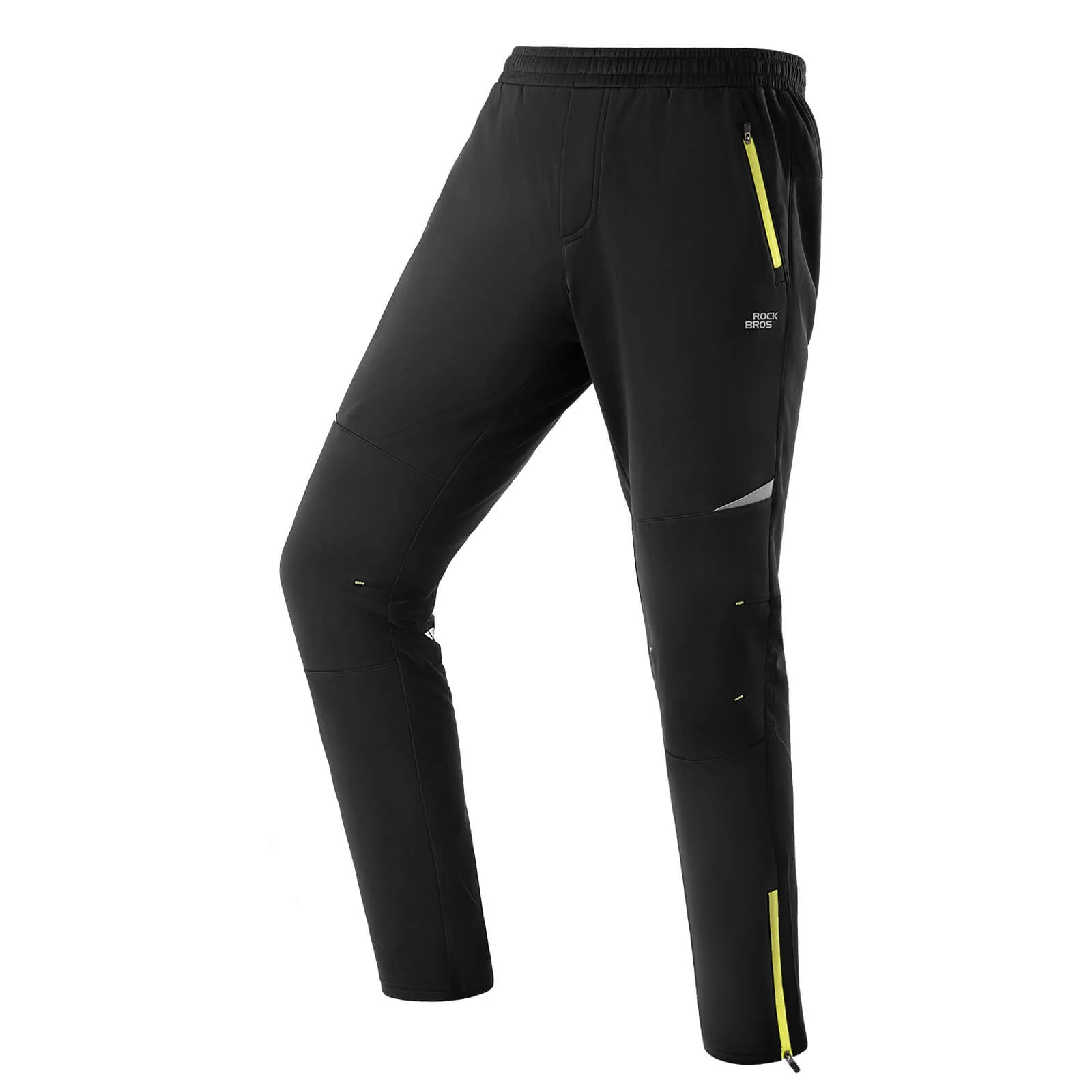 Pantalones de ciclismo para hombre, resistentes al viento y cálidos para deportes de invierno al aire libre, ROCKBROS - Imagen 2