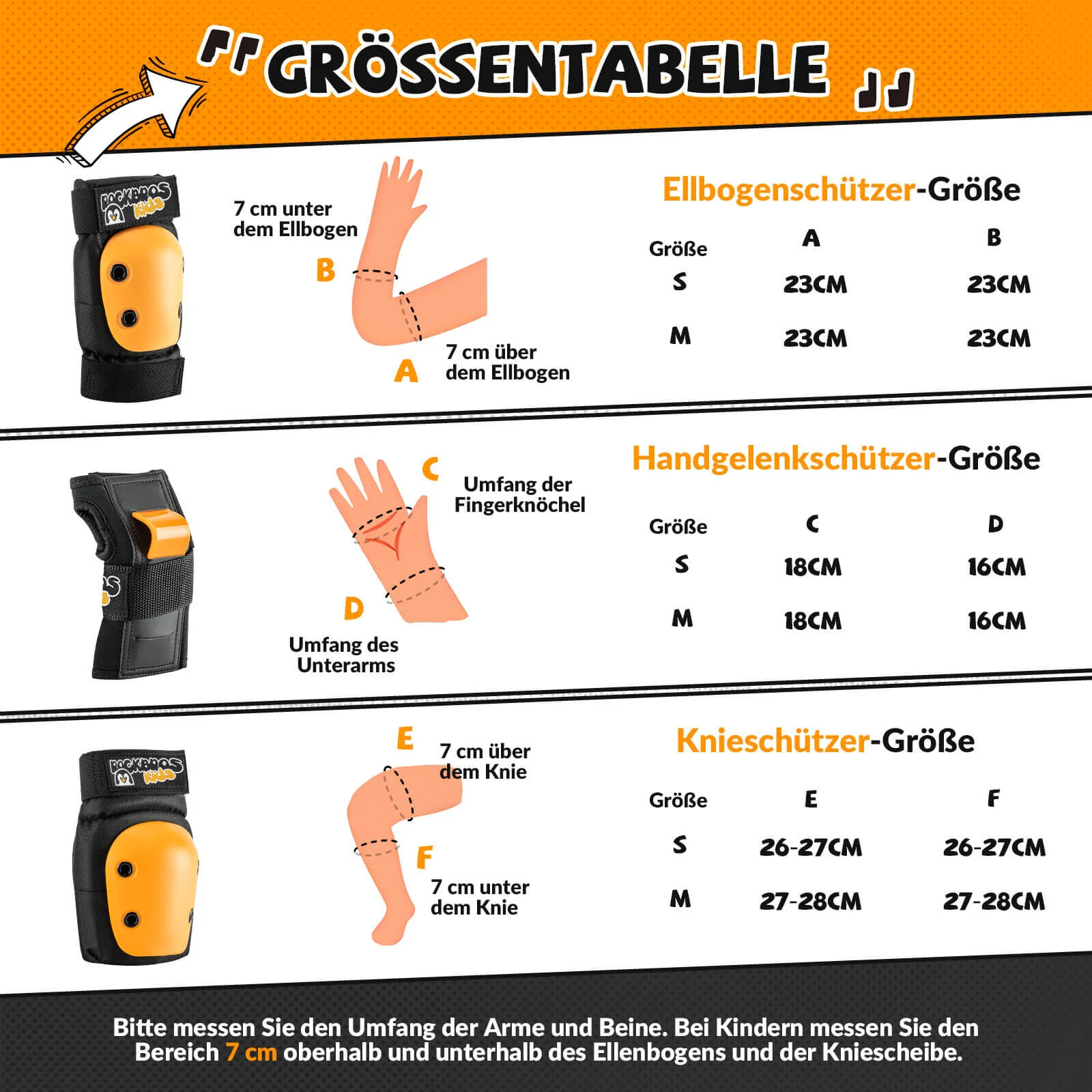 Rodilleras para niños 6 en 1, juego de protectores cómodos, protectores deportivos para bicicleta ROCKBROS - Imagen 4