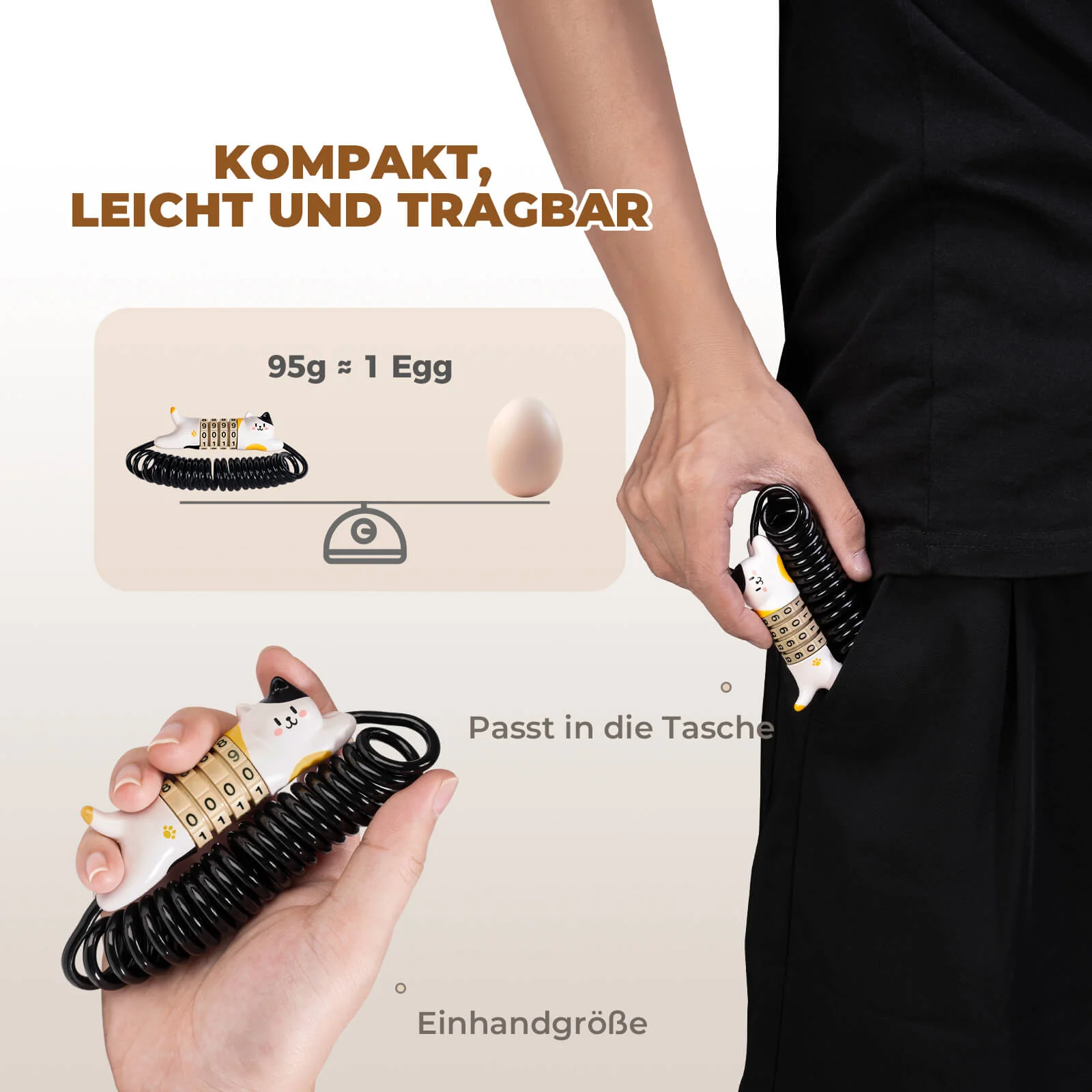 Candado de bicicleta multifuncional, candado de combinación para niños, candado para casco, ROCKBROS - Imagen 5