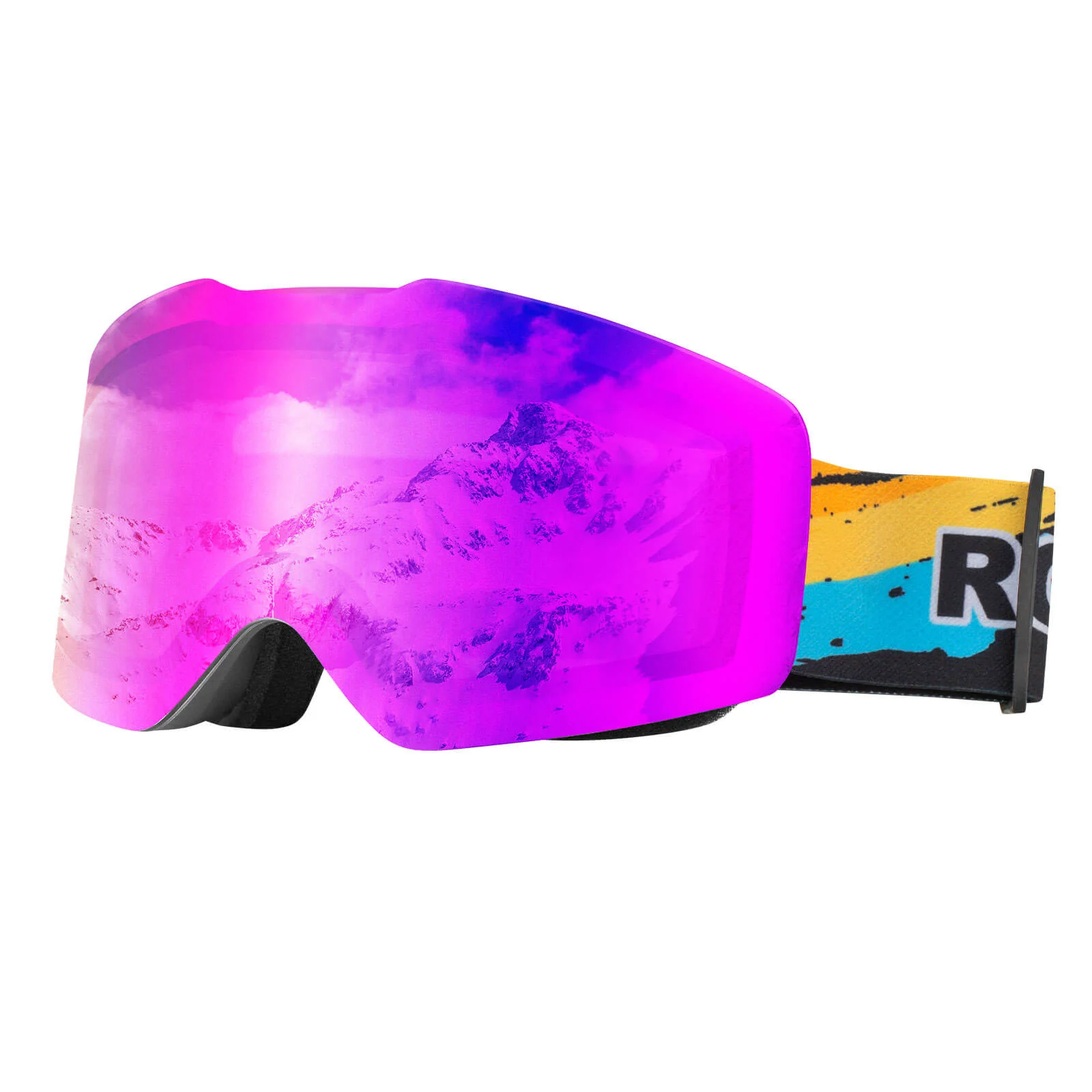 Gafas de esquí, gafas de nieve, polarizadas, gafas deportivas compatibles con casco, esquí, ROCKBROS - Imagen 5