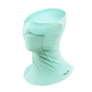 Pasamontañas TVI para mujer con abertura para cola de caballo, verde cálido, ROCKBROS