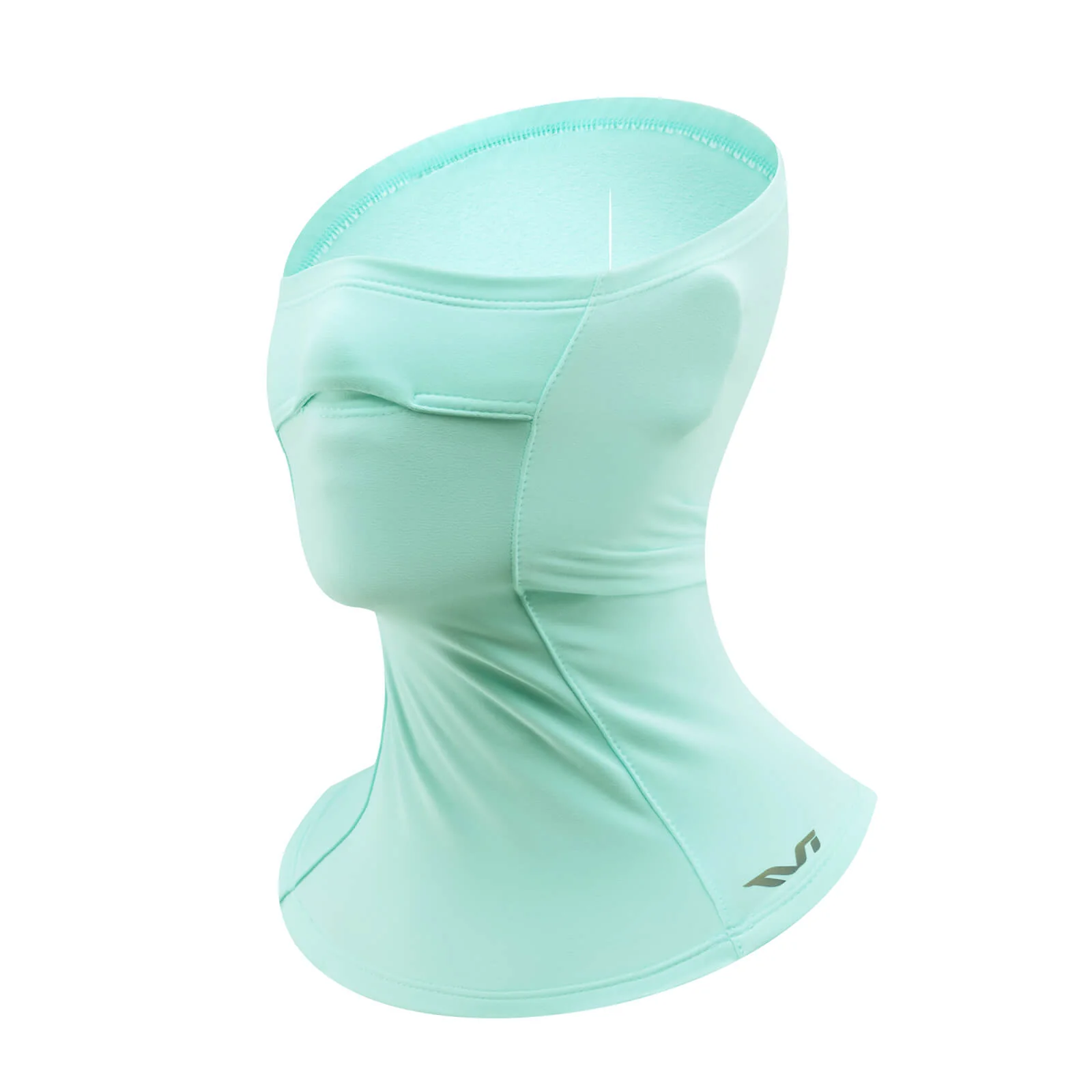 Pasamontañas TVI para mujer con abertura para cola de caballo, verde cálido, ROCKBROS