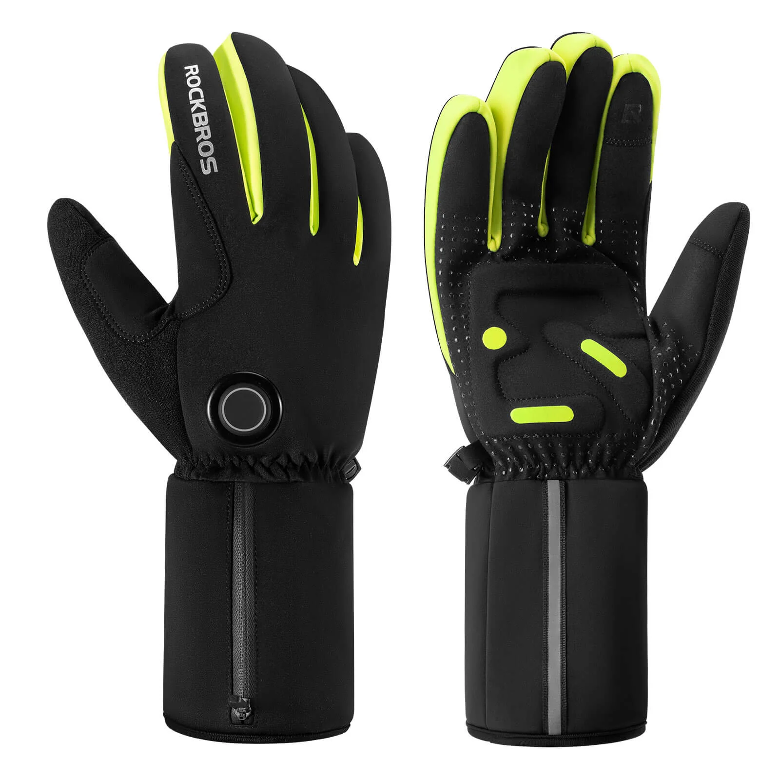 Guantes de ciclismo calefactables de invierno con pantalla táctil M-2XL ROCKBROS