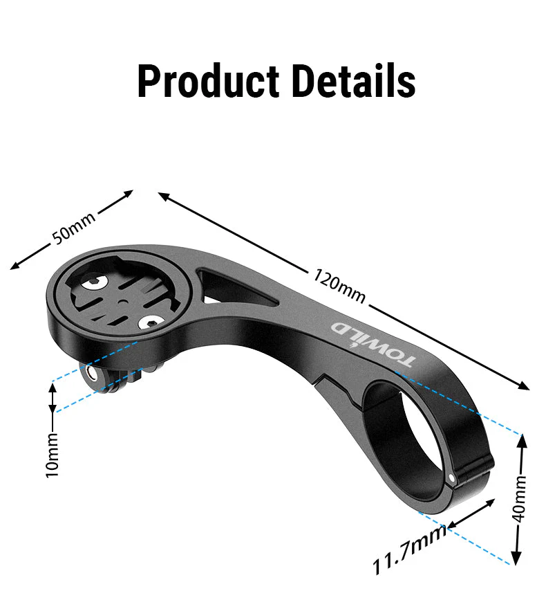 TOWILD AS90 Soporte conectado a manillar para Linterna, GoPro, Garmin. - Imagen 5