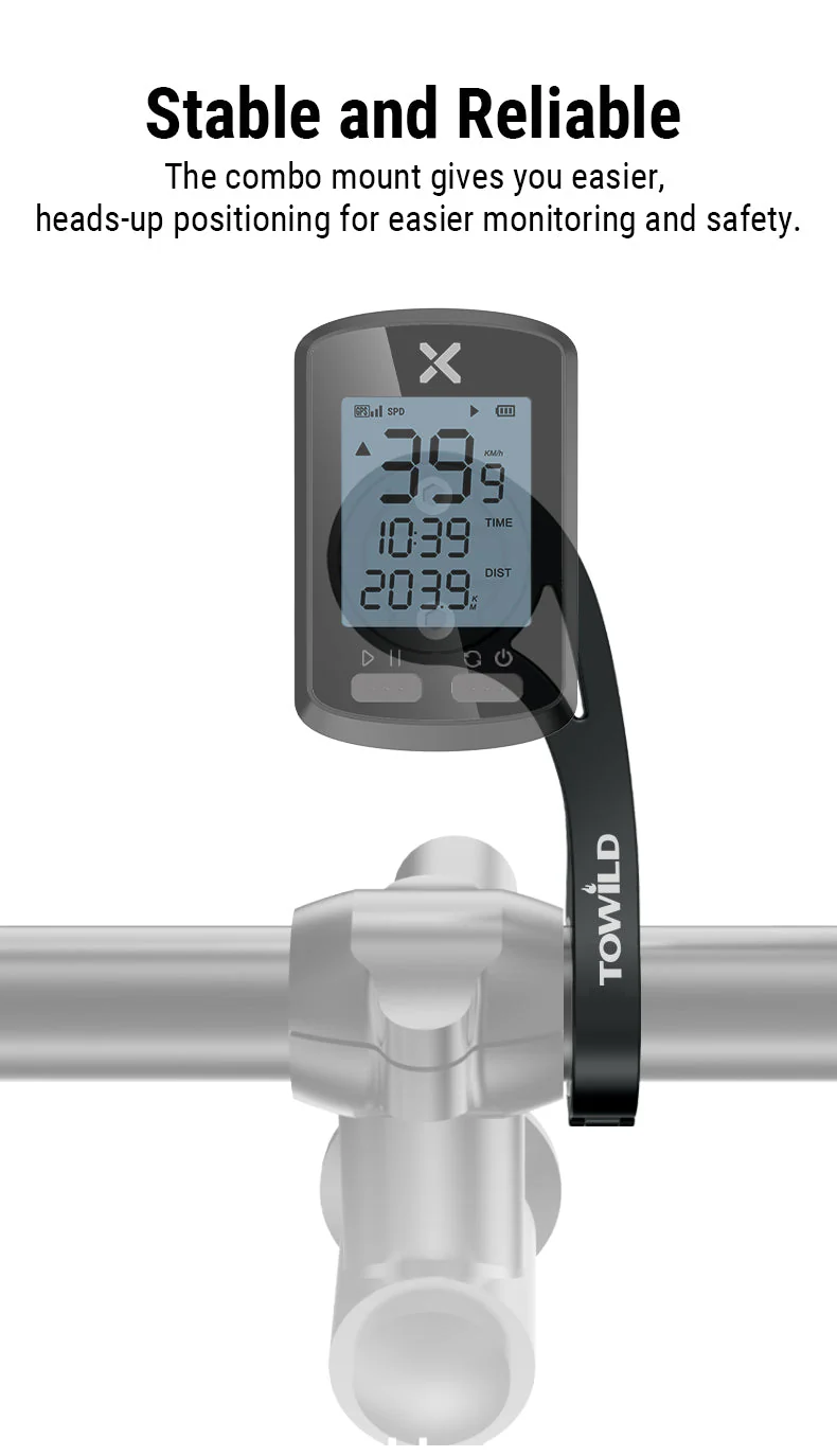 TOWILD AS90 Soporte conectado a manillar para Linterna, GoPro, Garmin. - Imagen 6