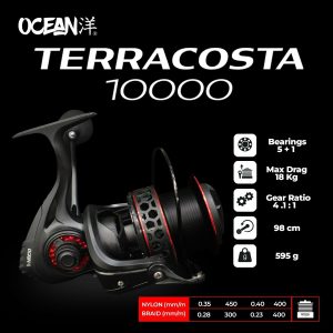 Carrete Ocean Terracosta 10000 | Doble BOBINA