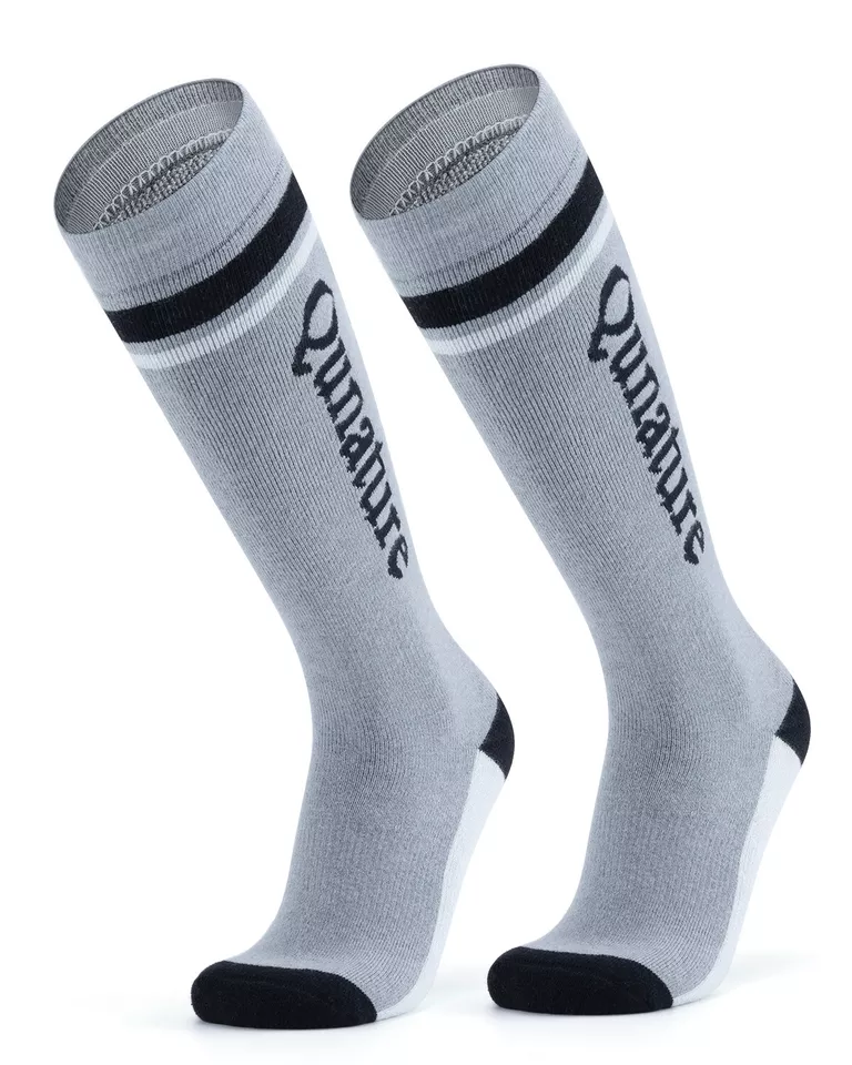Qunature 1 par de calcetines de esquí, calcetines de esquí unisex para esquí, snowboard, deportes de invierno - Imagen 2