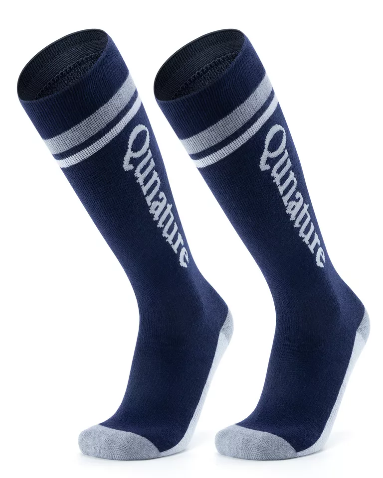 Qunature 1 par de calcetines de esquí, calcetines de esquí unisex para esquí, snowboard, deportes de invierno - Imagen 3