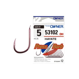 Anzuelo Simple Owner Hayate Gure 53102 // 4, 5, 6, 7, 8
