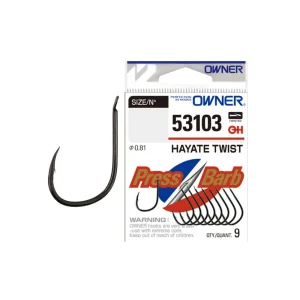 Anzuelo Simple Owner Hayate Twist 53103 // 1, 2, 4, 5, 6, 1/0