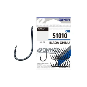 Anzuelo Simple Owner Ikada Chinu 51010 // 1, 2, 3, 4, 5, 1/0, 2/0