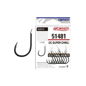 Anzuelo Simple Owner OC Super Chinu 51481 // 1, 2, 3, 4, 5, 1/0, 2/0, 3/0