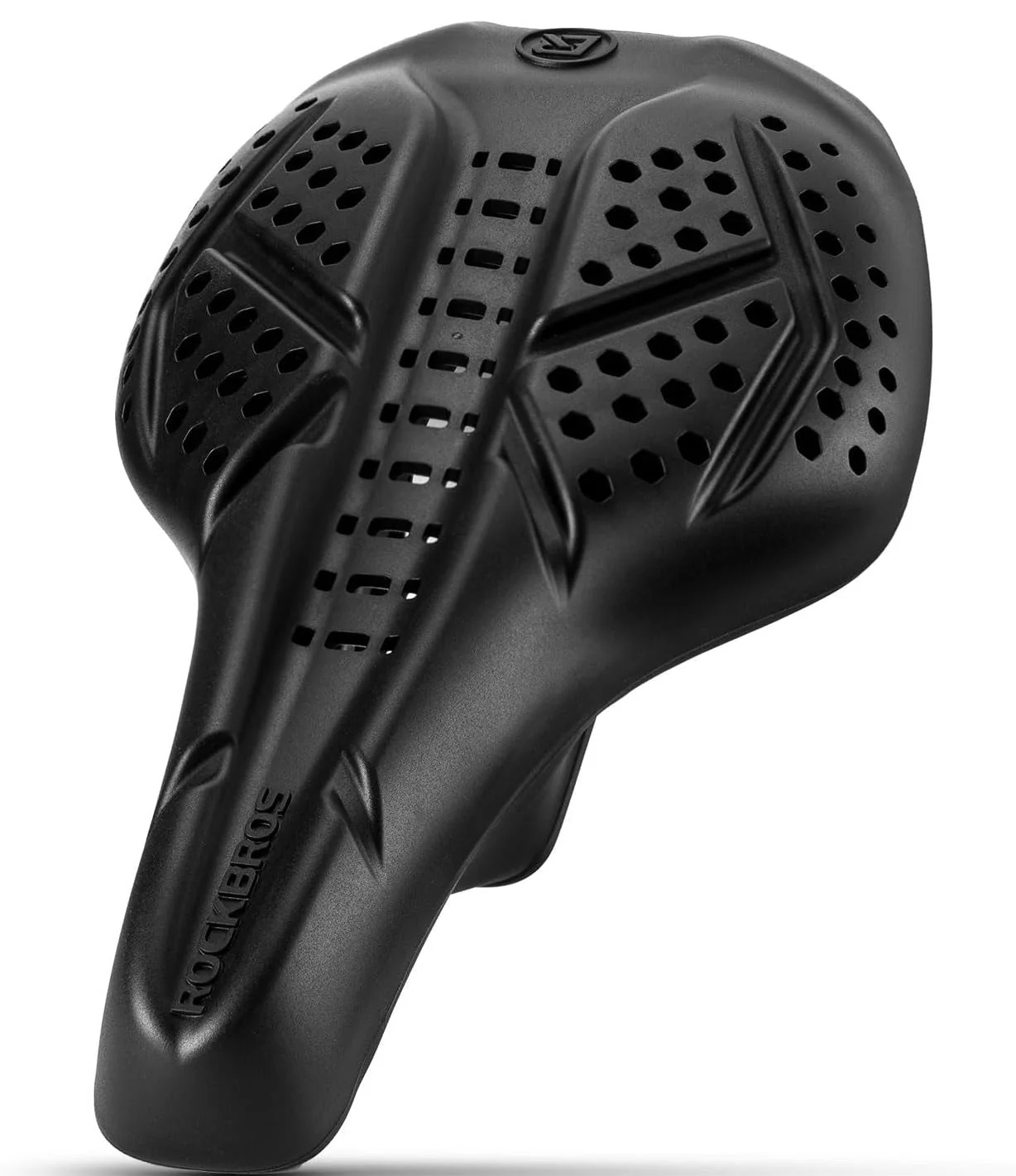 ROCKBROS Funda para Sillín de Bicicleta Funda de Gel para Sillín de Bicicleta Funda Acolchada Transpirable para Hombre y Mujer Negro/Gris (25,5 x 18 cm) - Imagen 3