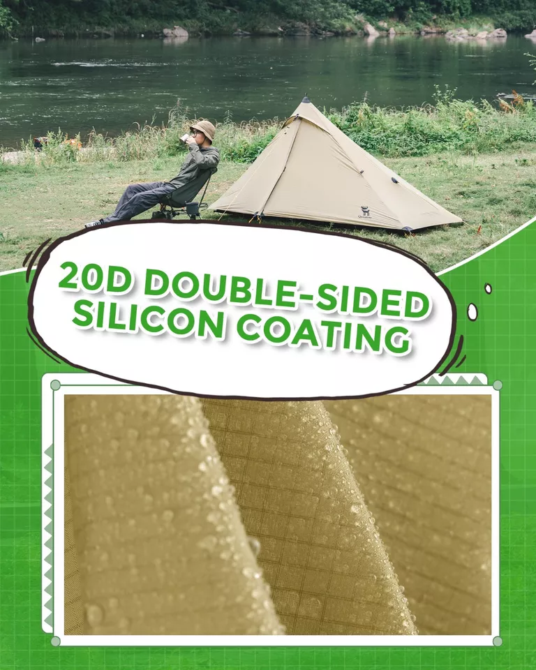 Tienda de campaña Qunature Tienda de campaña para 1 persona Tienda de campaña ultraligera Impermeable 230*180 cm - Imagen 7
