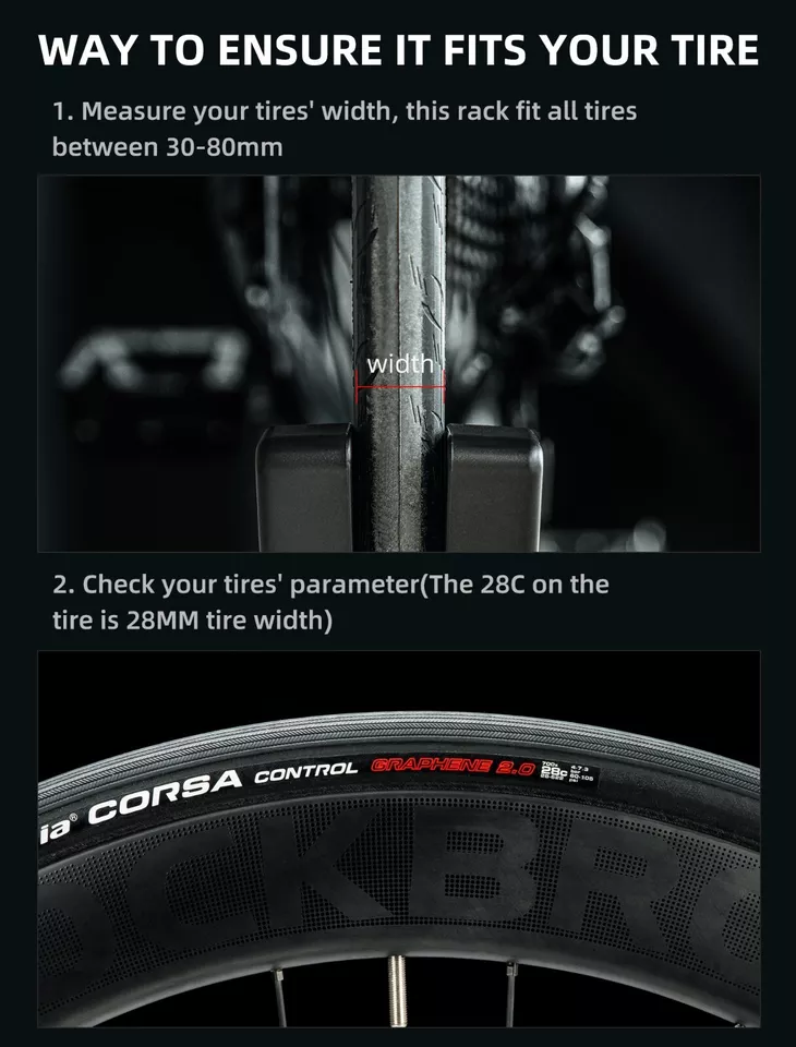 Caballete central para bicicletas ROCKBROS para todas las ruedas MTB de 2,6-8 cm de ancho - Imagen 5