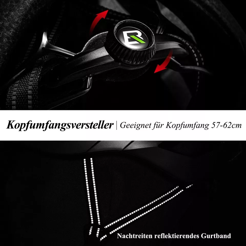 ROCKBROS casco de bicicleta casco de bicicleta con cubierta magnética extraíble casco MTB - Imagen 9