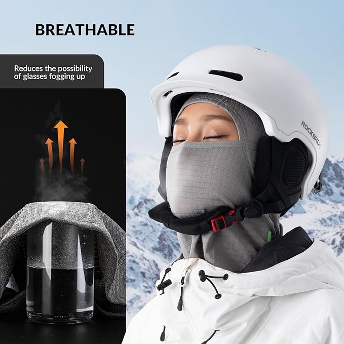 Qunature Pasamontañas Pasamontañas de Invierno Pasamontañas Esquí Motocicleta Mascarilla Mujeres/Hombres Pasamontañas Cálido a Prueba de Viento Transpirable para Deportes al Aire Libre Esquí Snowboard Ciclismo - Imagen 8